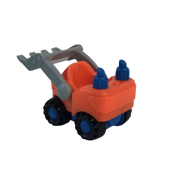 Fisher Price Little People Construction Worker w/Orange Bulldozer Vehicle - Picture 4 of 9
